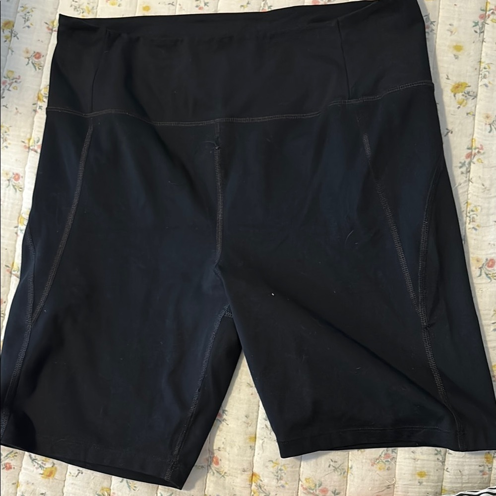 girlfriend collective Black bike Shorts